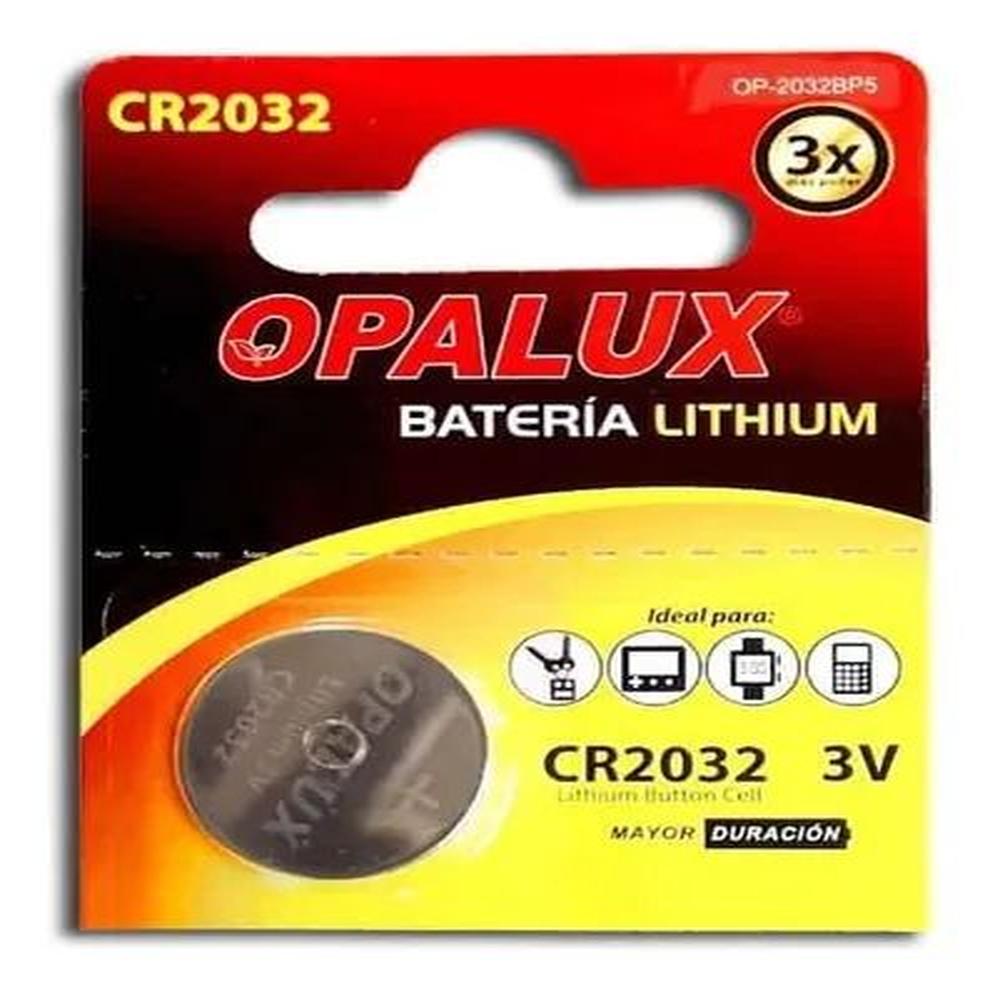 PILAS LITHIUM CR2032 3V OPALUX PACK X 5 BLISTER