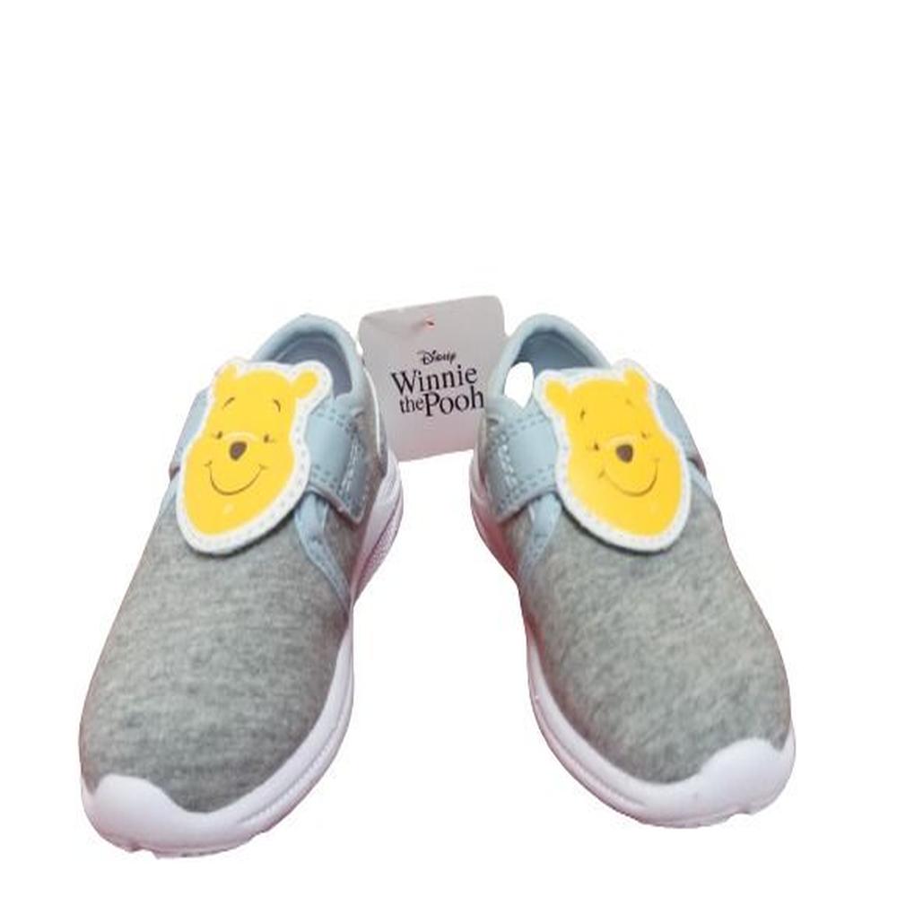 Zapatilla de tela con estampado de Winnie Pooh 19 Gris