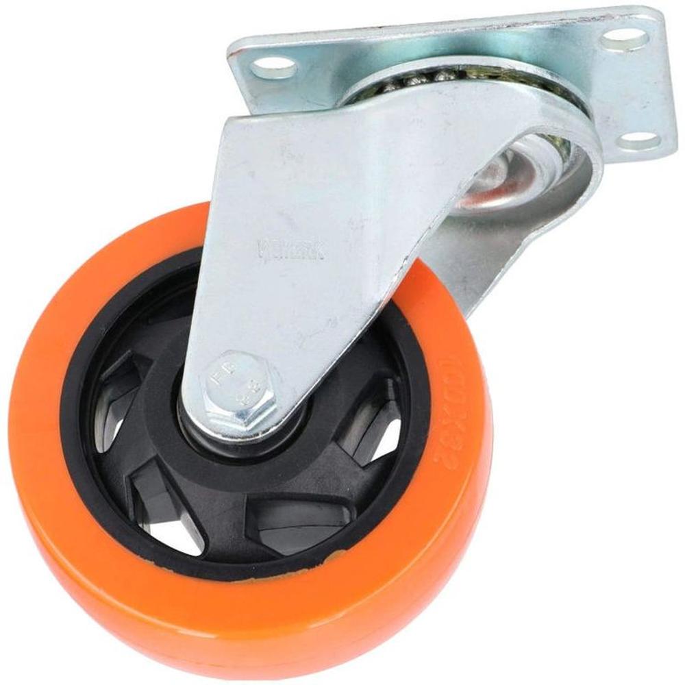 Rodamiento Garrucha giratoria naranja de 3 pulg sin freno EDIROD-3PULG Gris