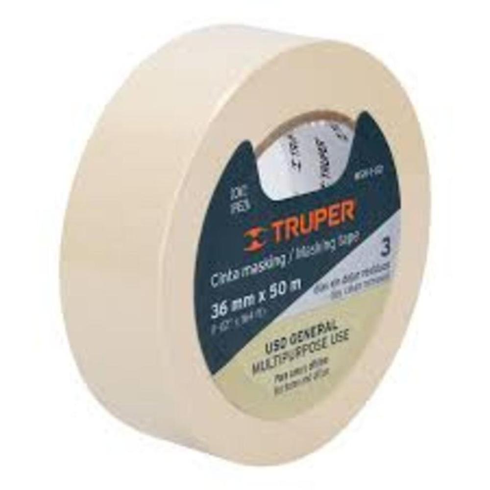 Cinta Masking 36mm X 50 M Truper 12592 CREMA
