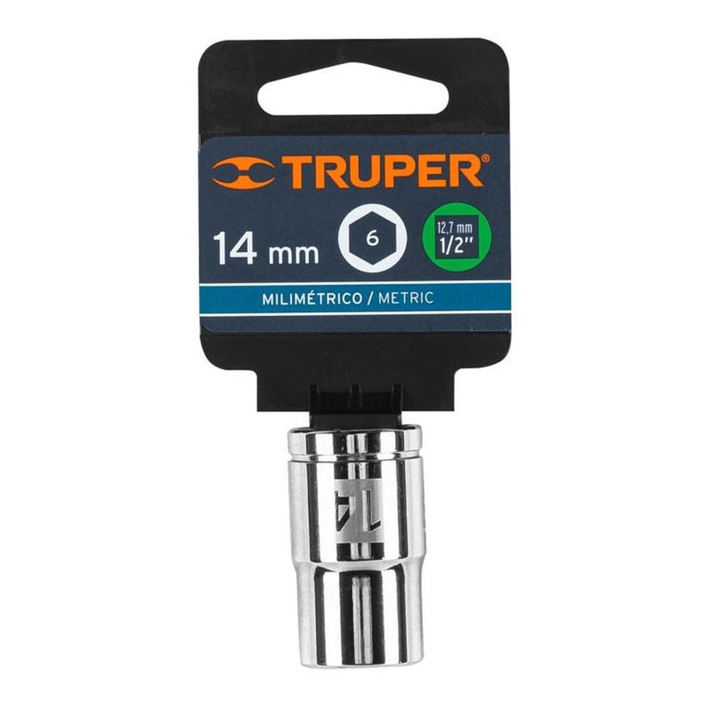 Dado de 14 mm 6 puntas cuadro 12 Truper - 13264