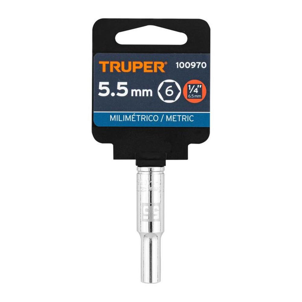 Dado tubular hexagonal encastre 14 de 55 mm Truper - 100970