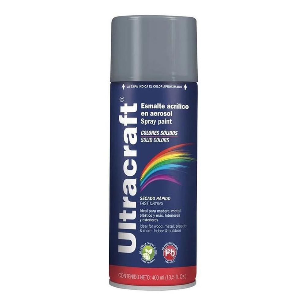 Pintura En Spray Gris Ultracraf - 40032