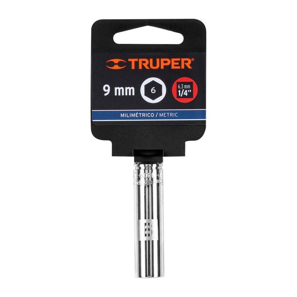 Dado largo de 9 mm 6 puntas cuadro 14 Truper - 13203