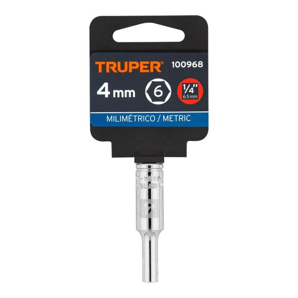 Dado tubular hexagonal encastre 14 de 4 mm Truper - 100968