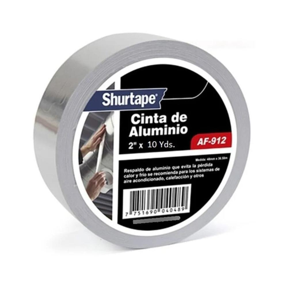 Cinta De Aluminio 2 Pulgadas x 10 yds - Shurtape AF-91210 ALUMINIO