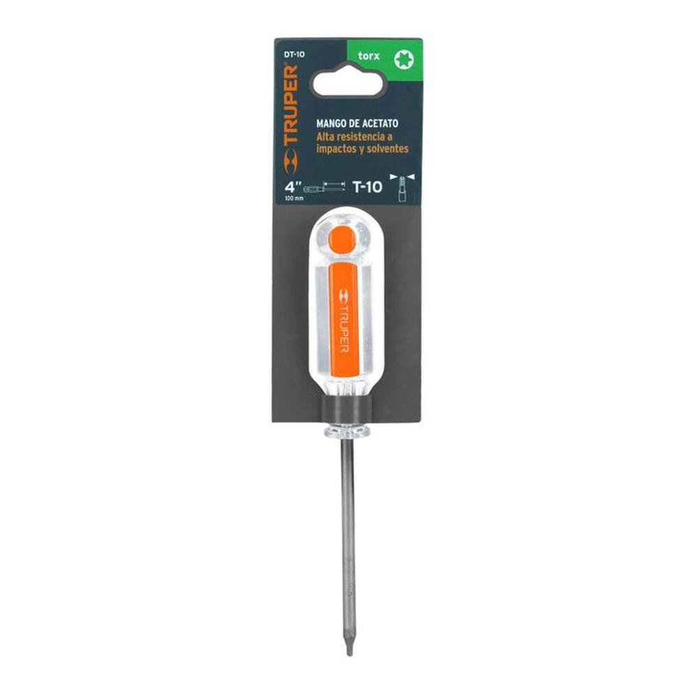 Desarmador Torx T 10 mango de acetato Truper - 15101