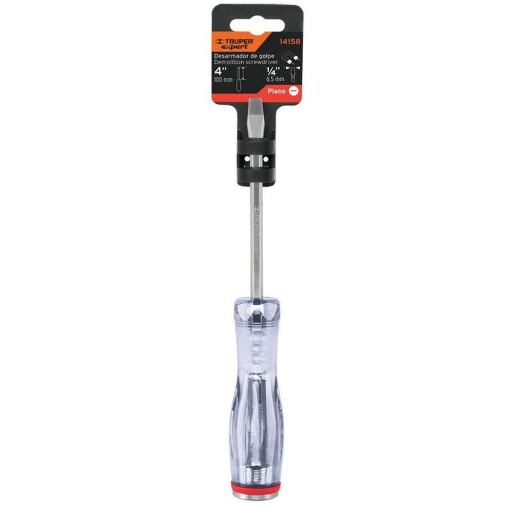 Desarmador plano de golpe 14 x 4 Truper - 14158