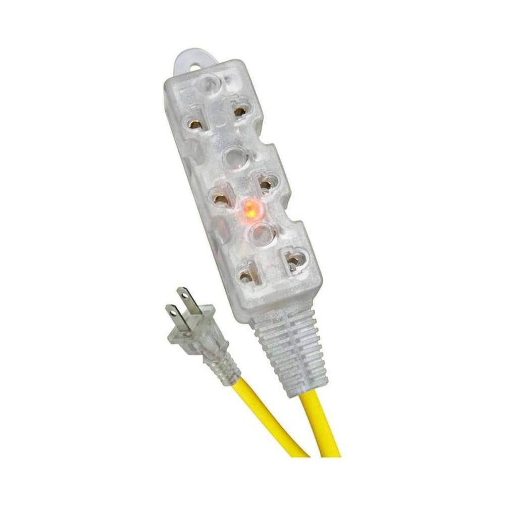 EXTENSIÓN OPALUX TOMA CORRIENTE CON 3 TOMAS 5 METROS OP-FL1205