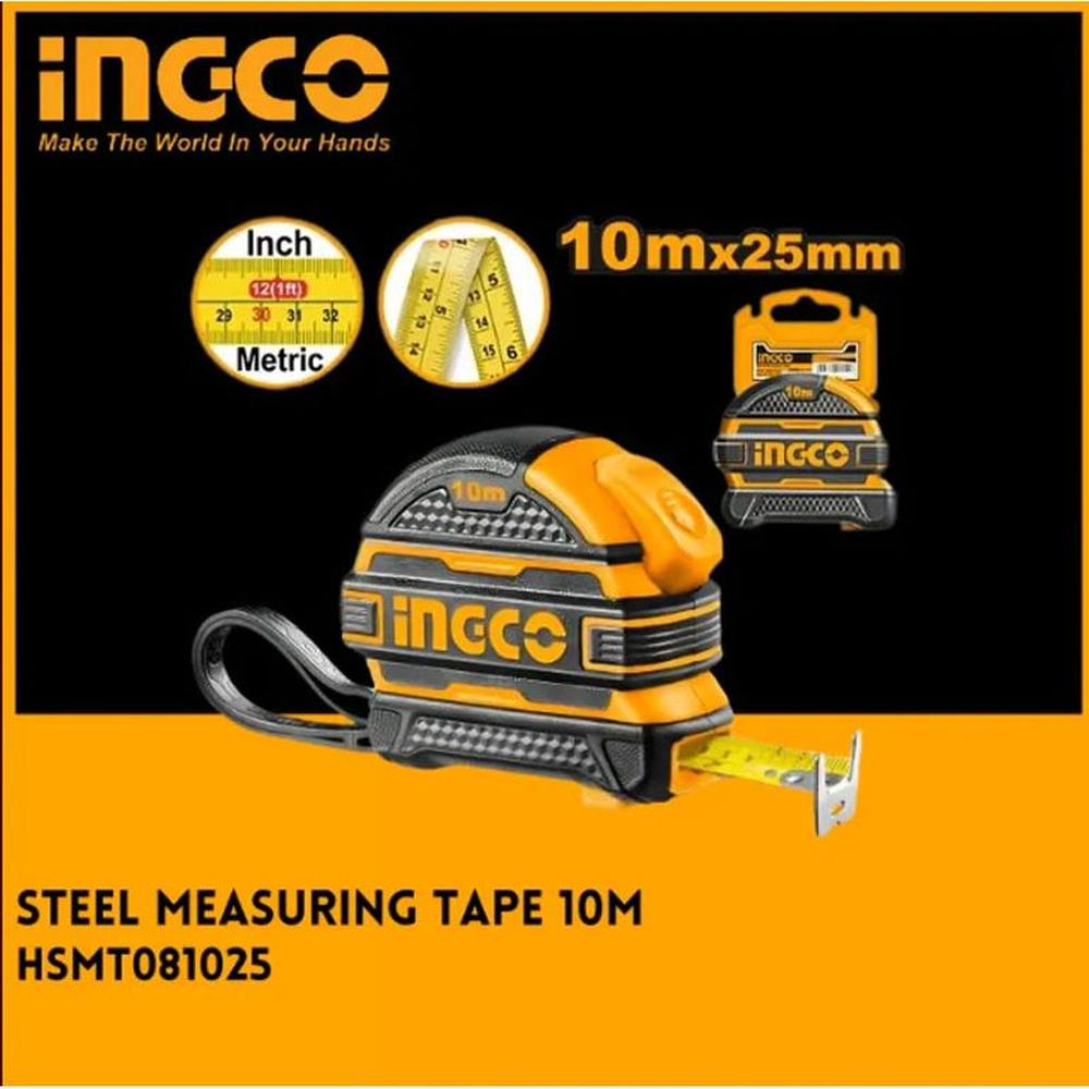 CINTA METRICA 10MTS X25MM INGCO - HSMT081025