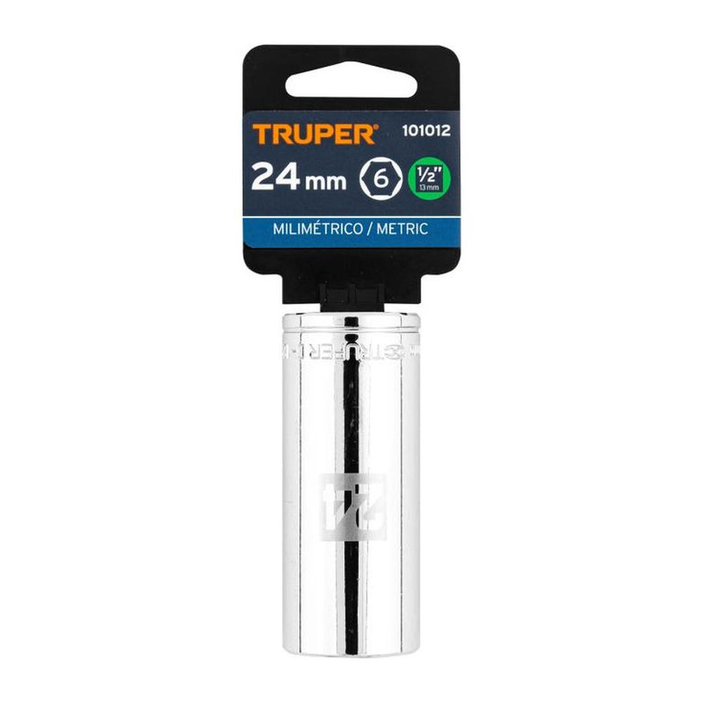 Dado tubular hexagonal encastre 12 de 24 mm Truper - 101012