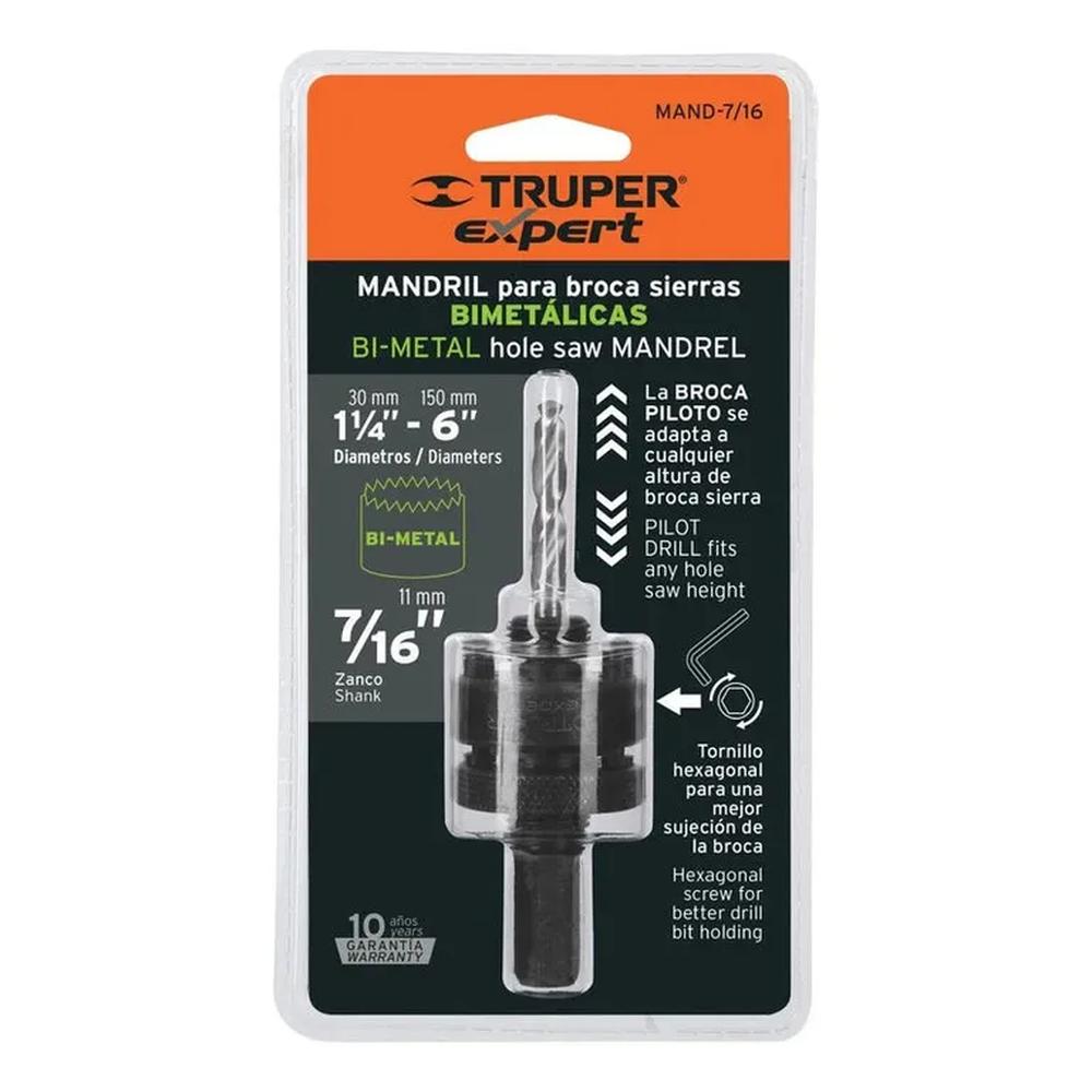 Mandril Zanco 716  Para Brocasierras Bimetálicas Truper
