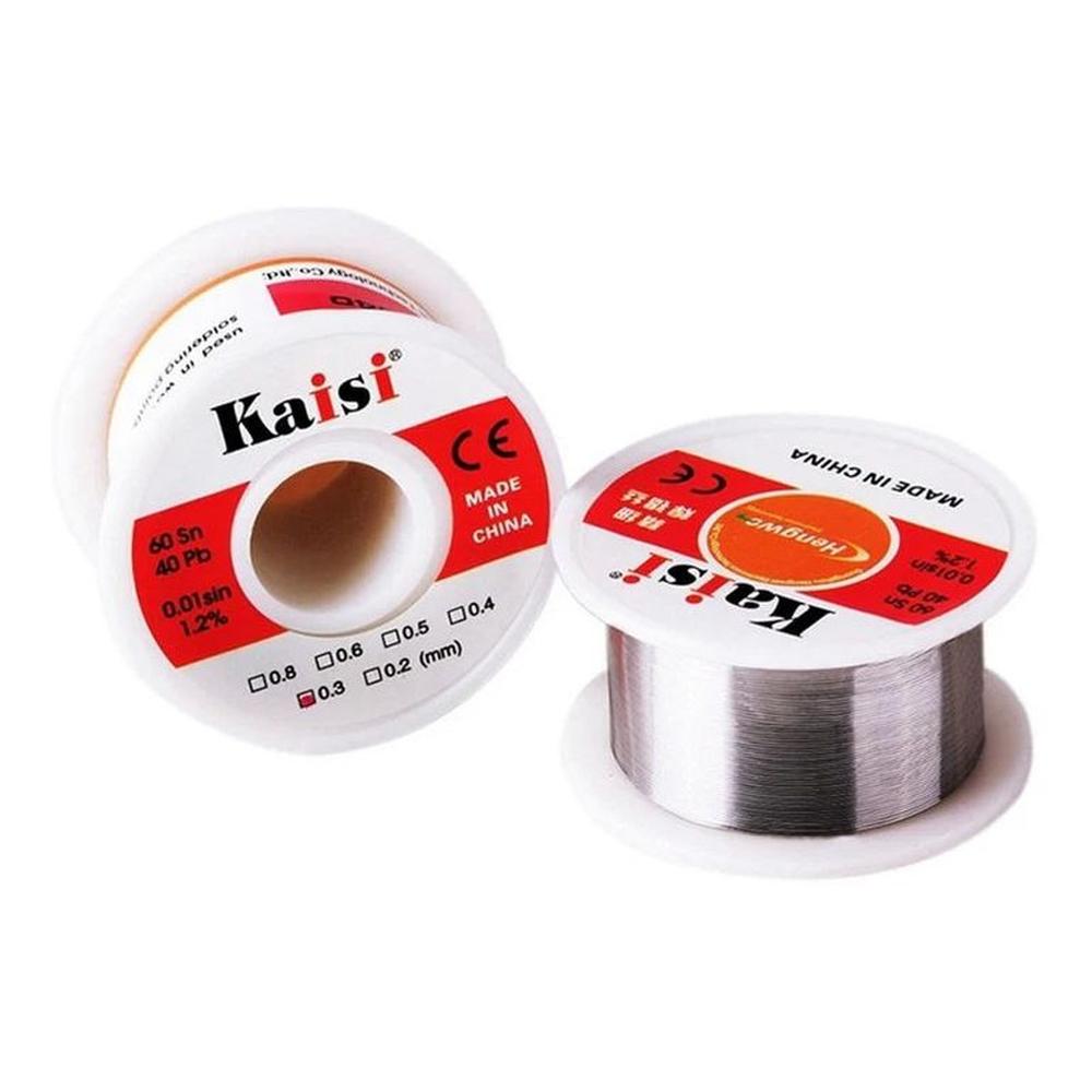 Rollo De Estaño Kaisi 50gr 03mm Gris