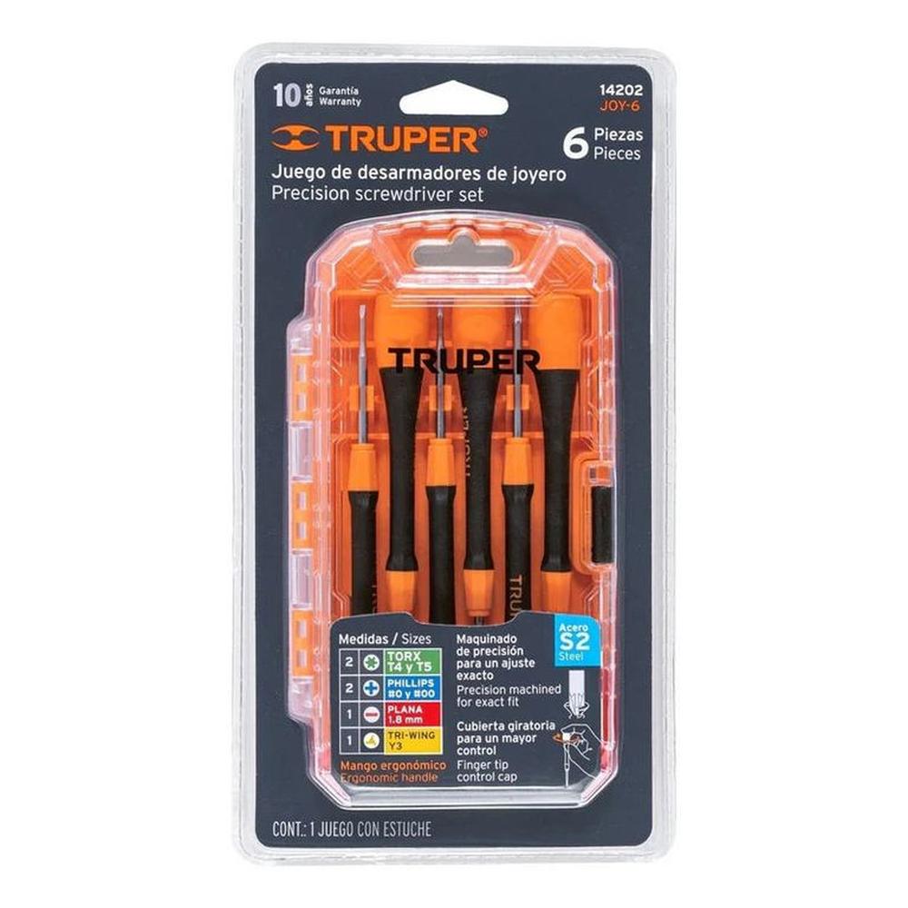 Juego De Desarmador Perillero De Joyero 6 Piezas Truper - 14202