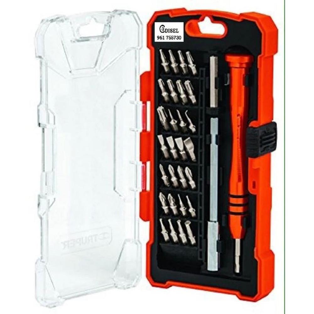 Desarmador de precisión con 30 puntas y extensión Truper - 14162