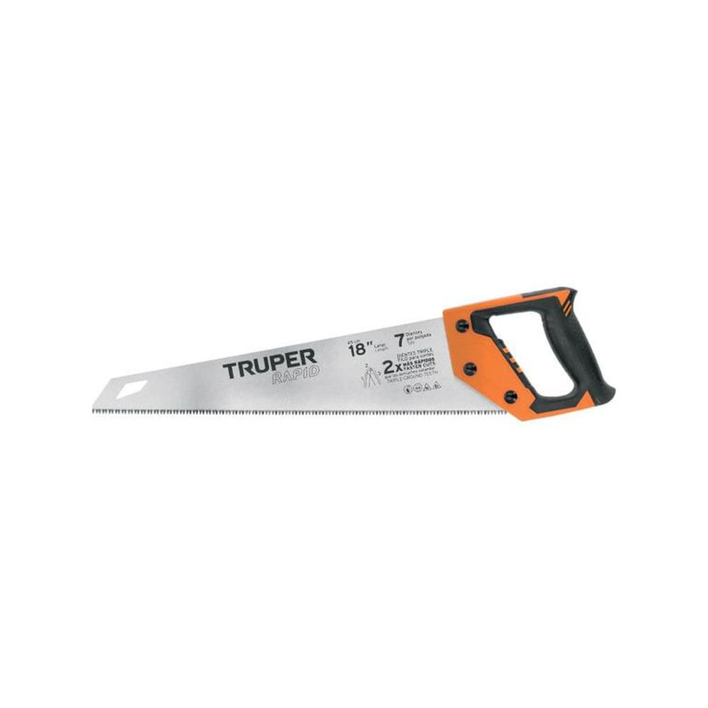 Serrucho Rapid 18 7 DPP mango Comfort grip Truper - 101868