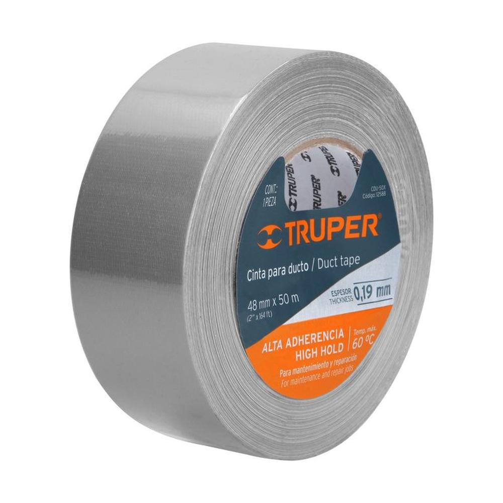 Cinta ducte tape 50 m espesor 019 mm temp máx 60°C -12588 GRIS