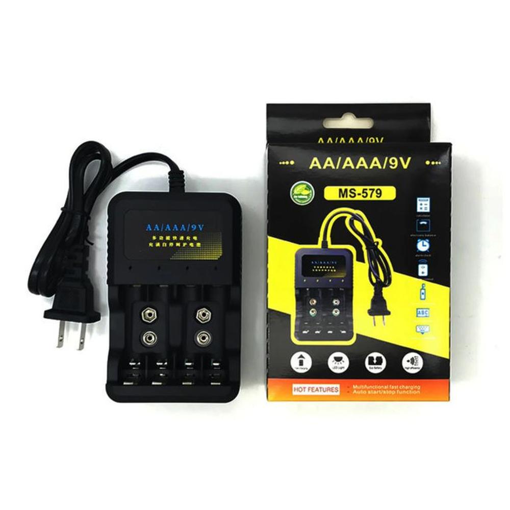 Cargador de Pilas y Bateria Portátil AAAAA9V con Pantalla MS-579