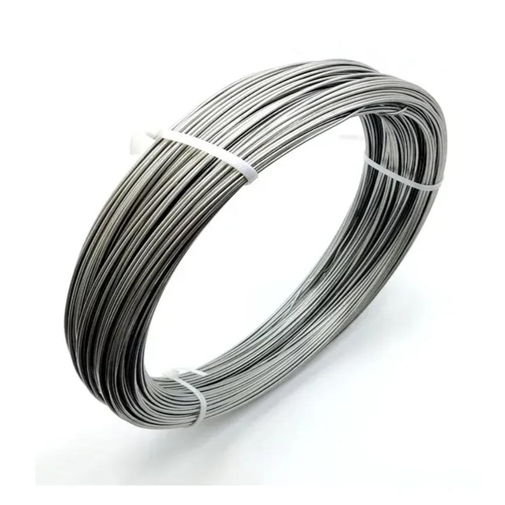 ALAMBRE NICROM 80-20 DE 14 AWG DIÁMETRO DE 1,62MM 2 METROS Gris