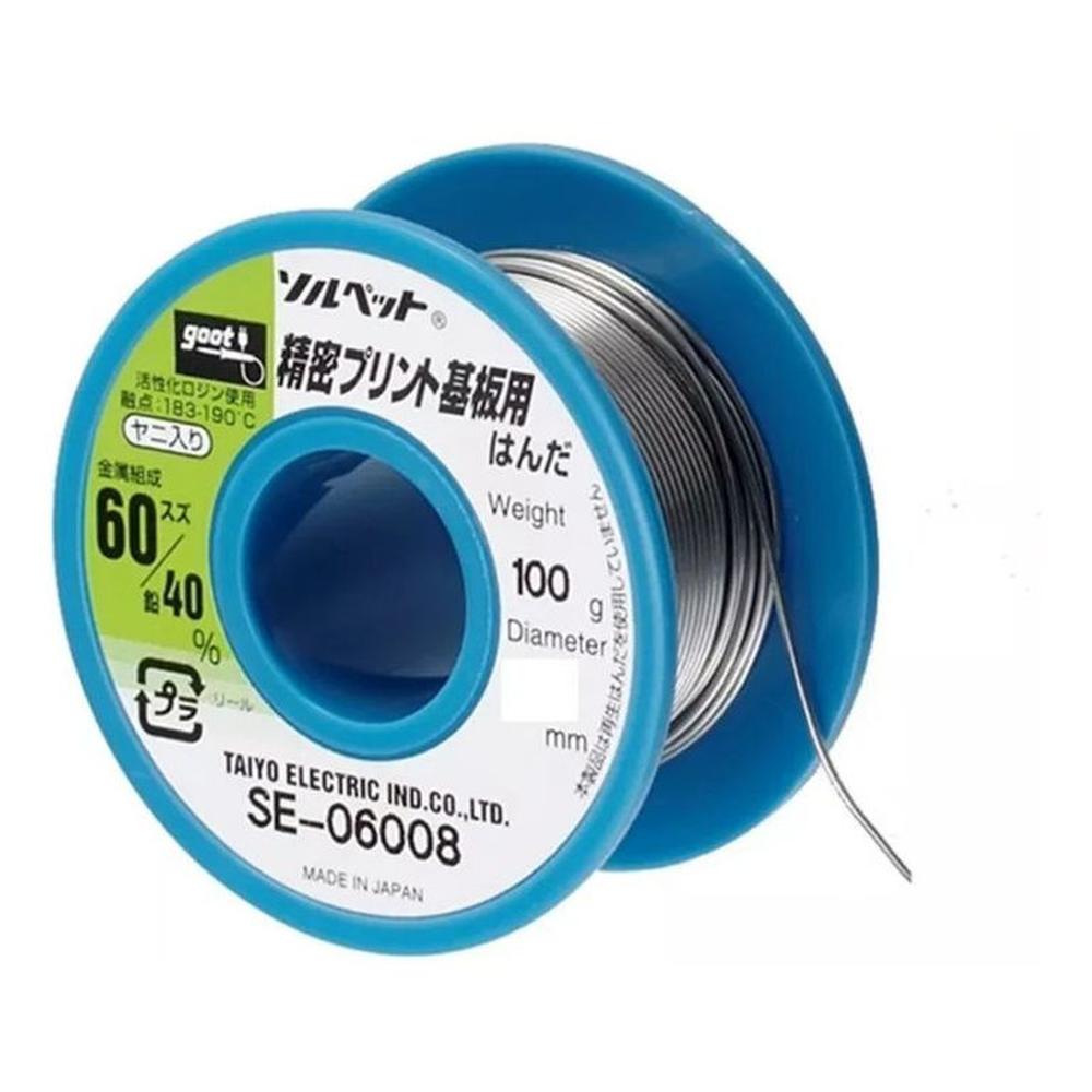 Estaño Goot 6040 De 06mm SE-06006 Gris