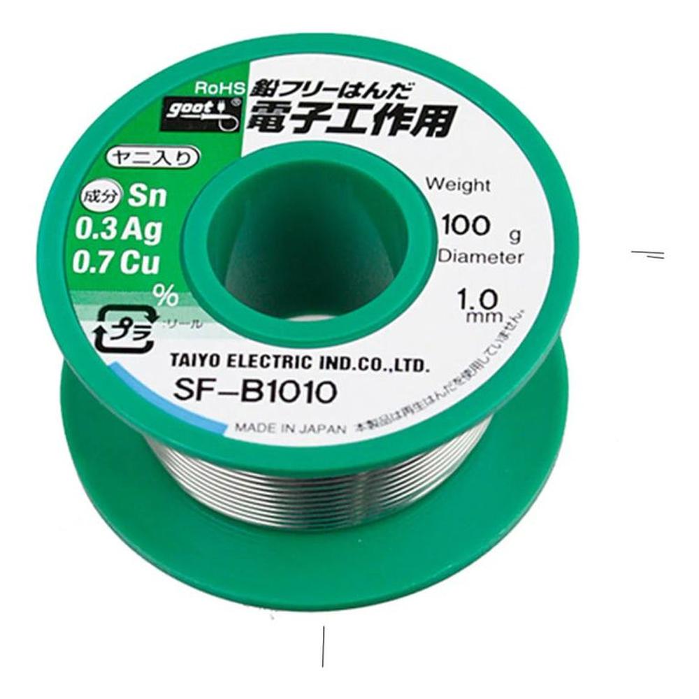 Rollo De Estaño 10mm 100g Sn Ag Cu Goot SF-B1010 Gris