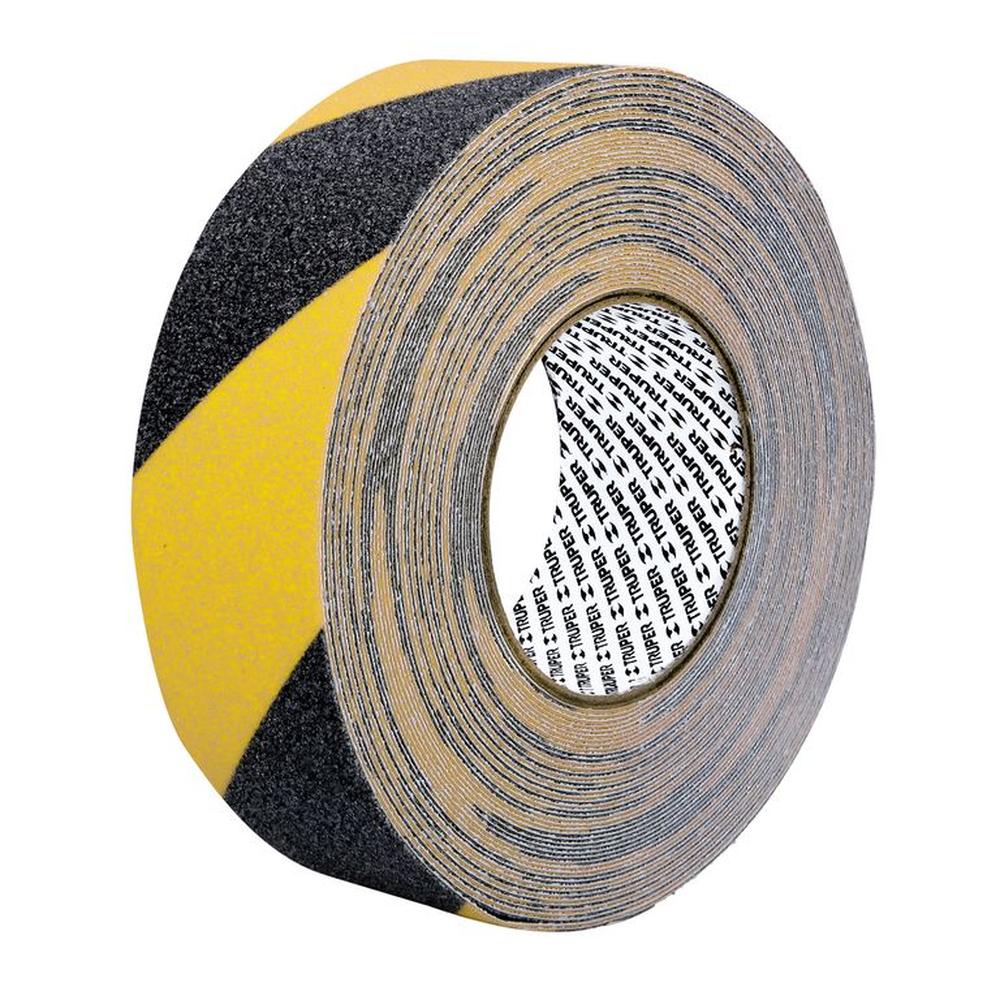 Cinta antiderrapante amarillo y Negro 50mmx18m Truper 101449 AMARILLO NEGRO