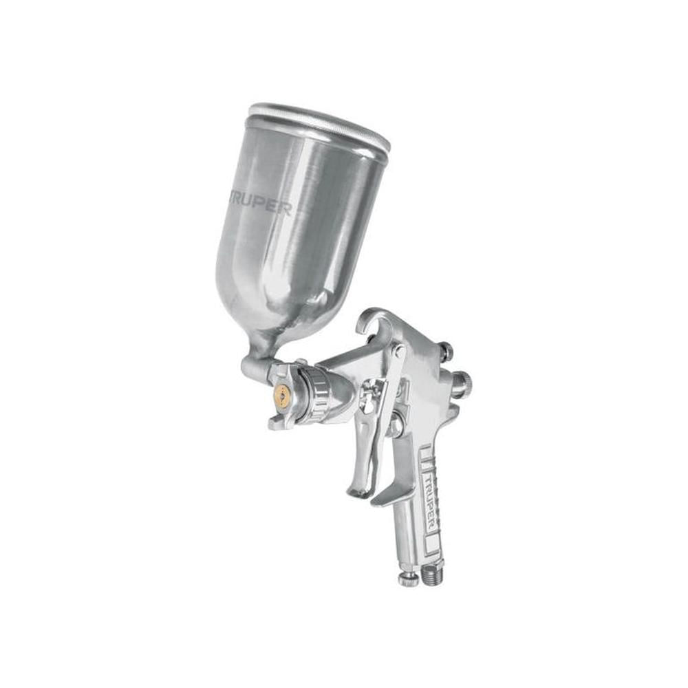 Pistola ppintar gravedad LVMP vaso aluminio 17 mm Truper - 13061 Gris