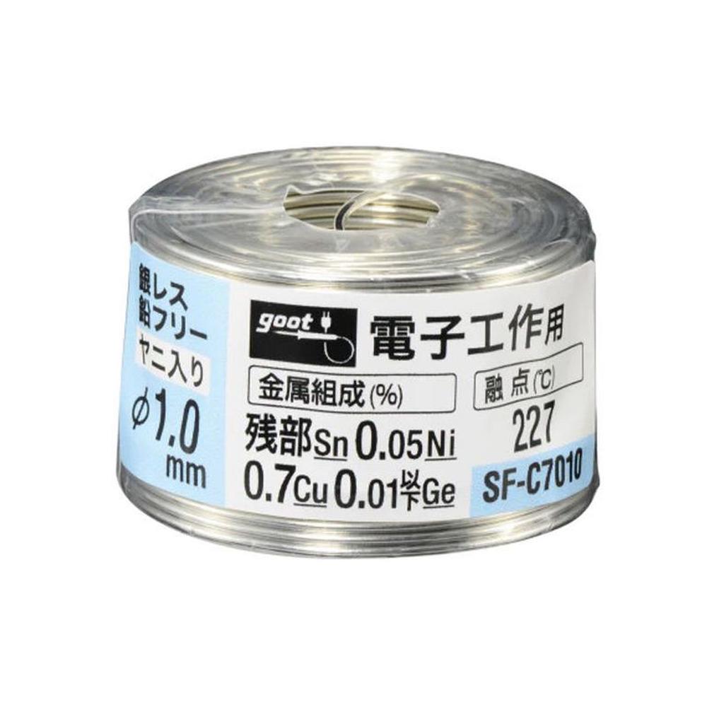 Estaño Soldadura sin plomo para trabajos electrónicos 70g F10mm SF-C7010 Gris