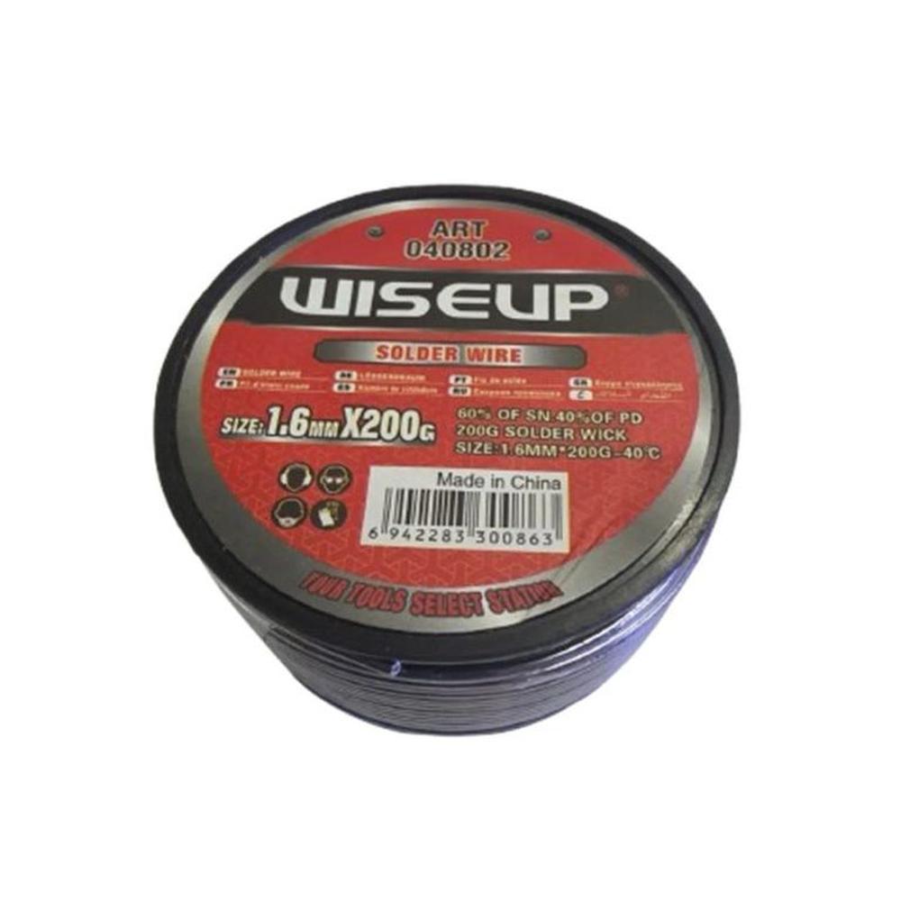Rollo de Estaño 6040 WISEUP 200gr 16mm - 040802 Gris