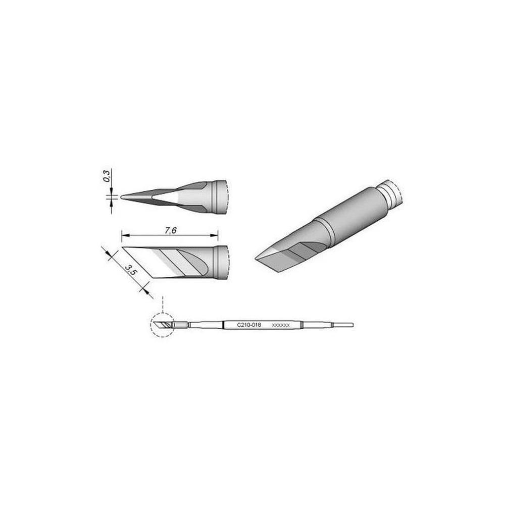 Punta Para Jbc C210018 Gris