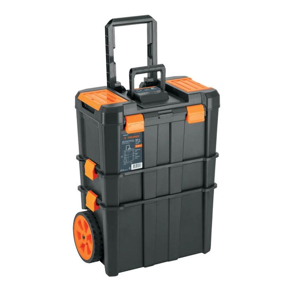 Caja pherramienta de 19x25 cruedas 3 en 1 desmontable - 102644