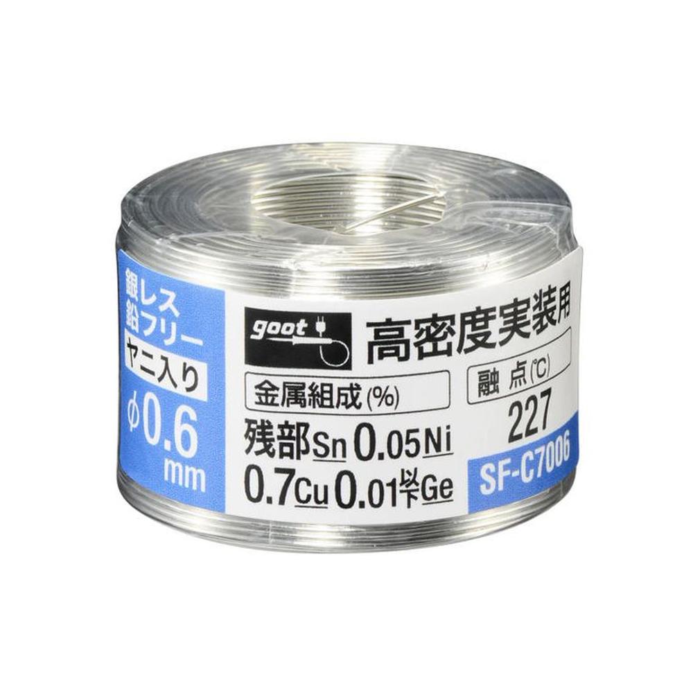 Estaño Soldadura sin plomo para trabajos electrónicos 70g F06mm SF-C7006 Gris