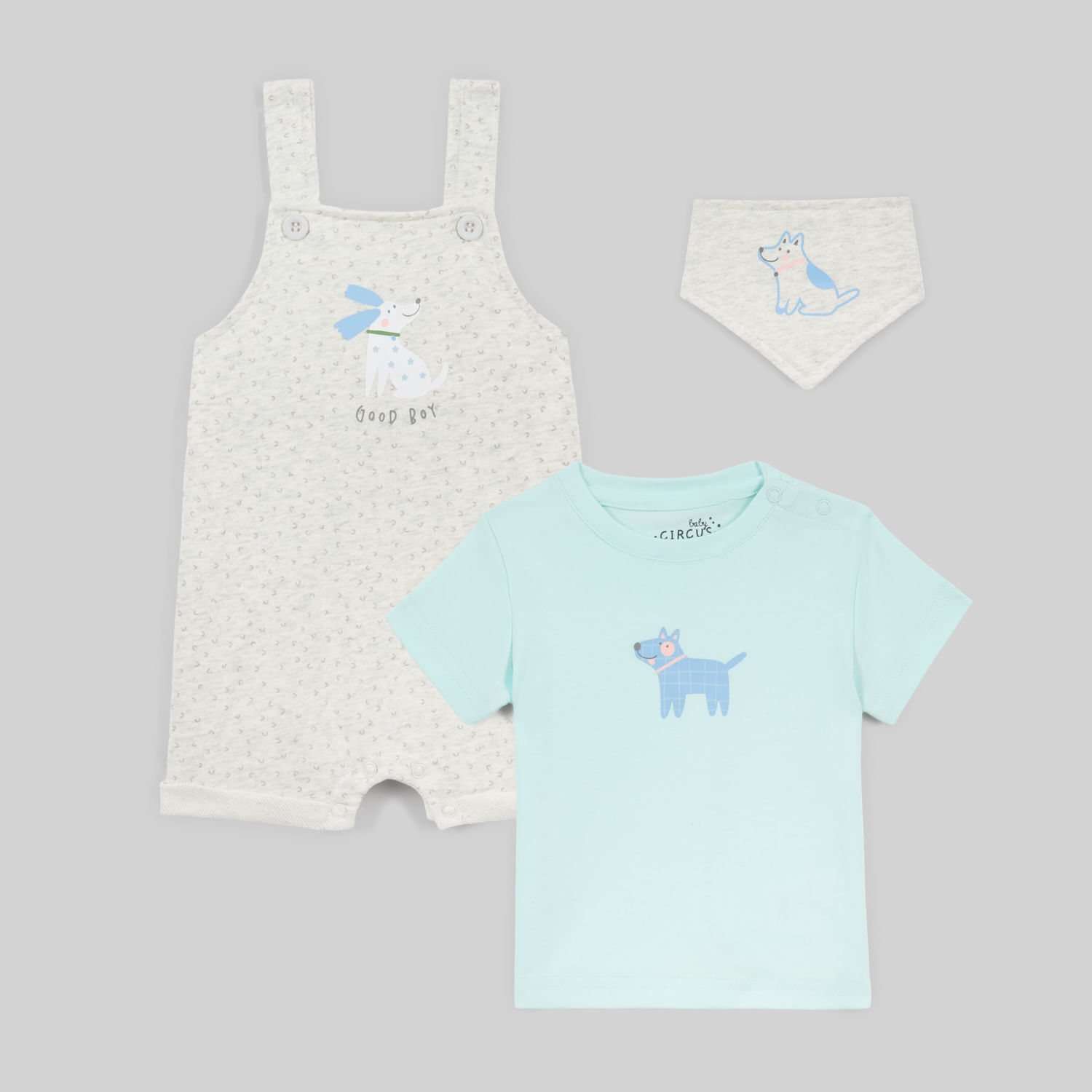 Conjunto Para Bebe Recien Nacido Baby Circus Bandana W