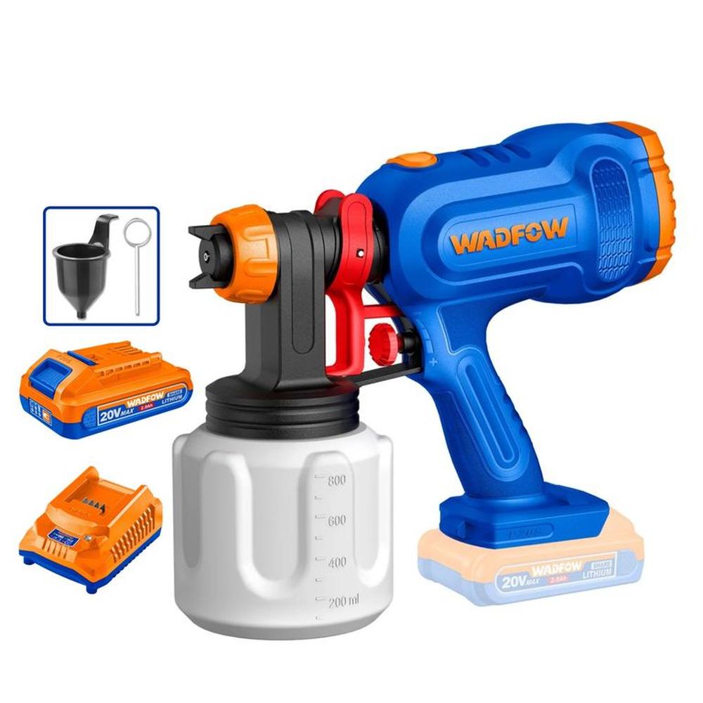 Pistola para Pintar 20v + Bateria + Cargador Wadfow WSU30664