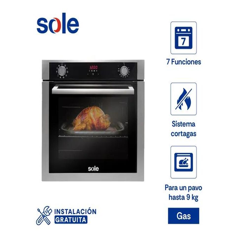Horno Empotrable Premium GLP 60cm 70 litros Sole SOLHO007