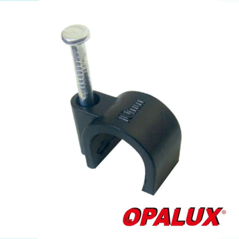 GRAPA PCABLE REDONDO 10 NEGRO 100PCS OPALUX CC-6310