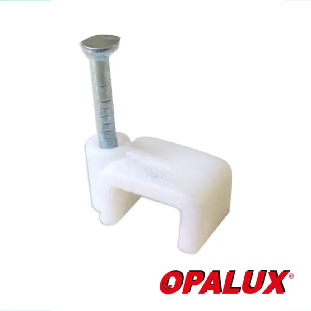 GRAPA CUADRADA Nº5 100PCS BLANCO OPALUX CC-005