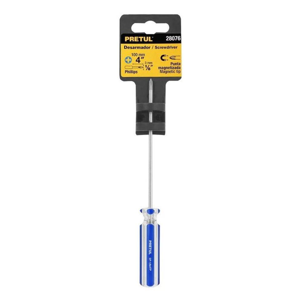 Desarmador De Cruz 18 X 4 Mango De Pvc Pretul - 28076