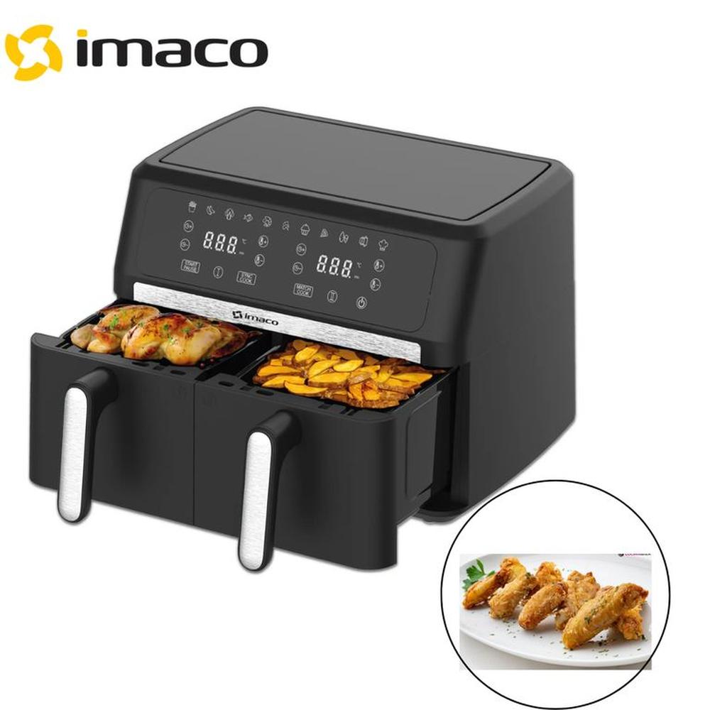 FREIDORA DE AIRE DOBLE CANASTILLA IMACO 9 LITROS XXL