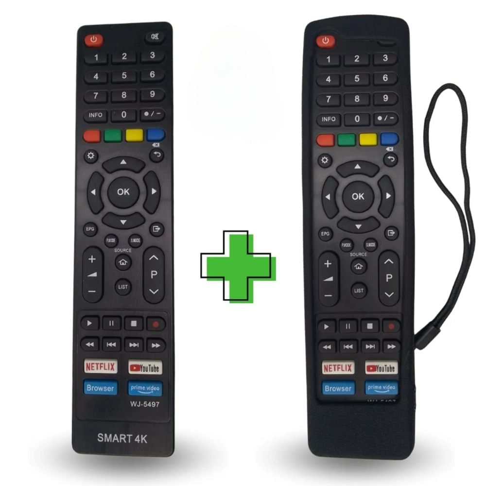 Control Remoto Hyundai Smart tv + Funda Negra