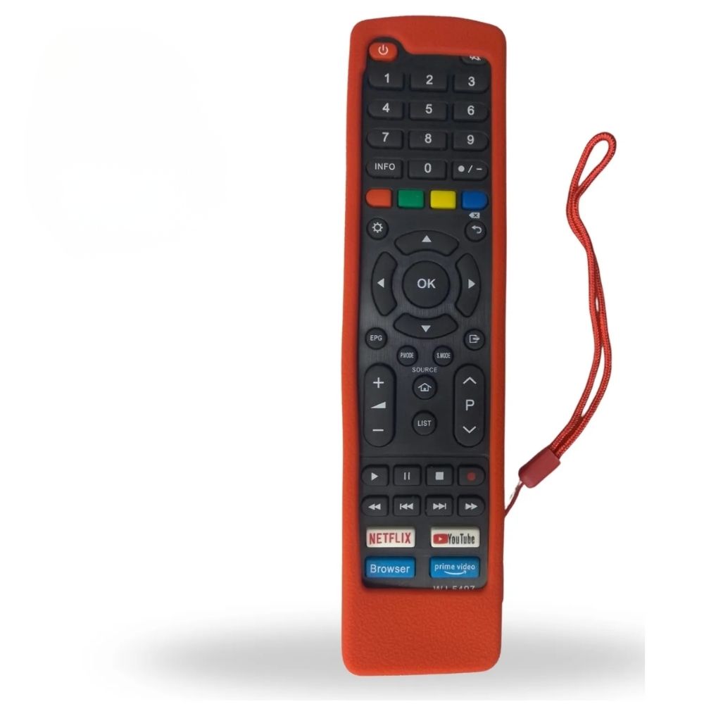 Funda para Control Remoto Jvc Smart Led Lt-43kd395 Rojo