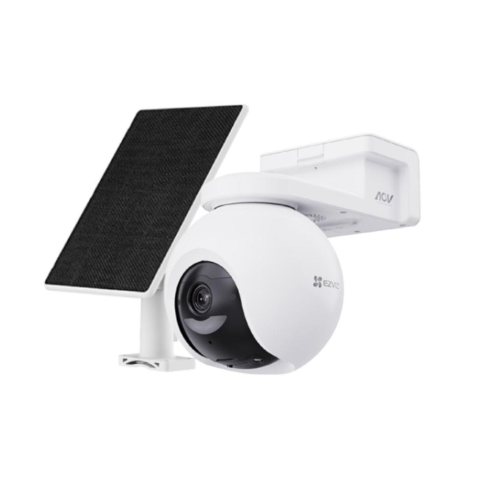 Cámara de seguridad Ezviz CB8 4K 360° Audio Doble vía Batería Panel Solar
