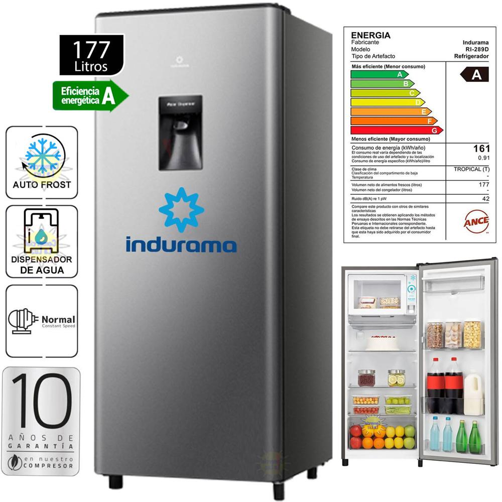 Refrigeradora Indurama RI-289D 177 Litros