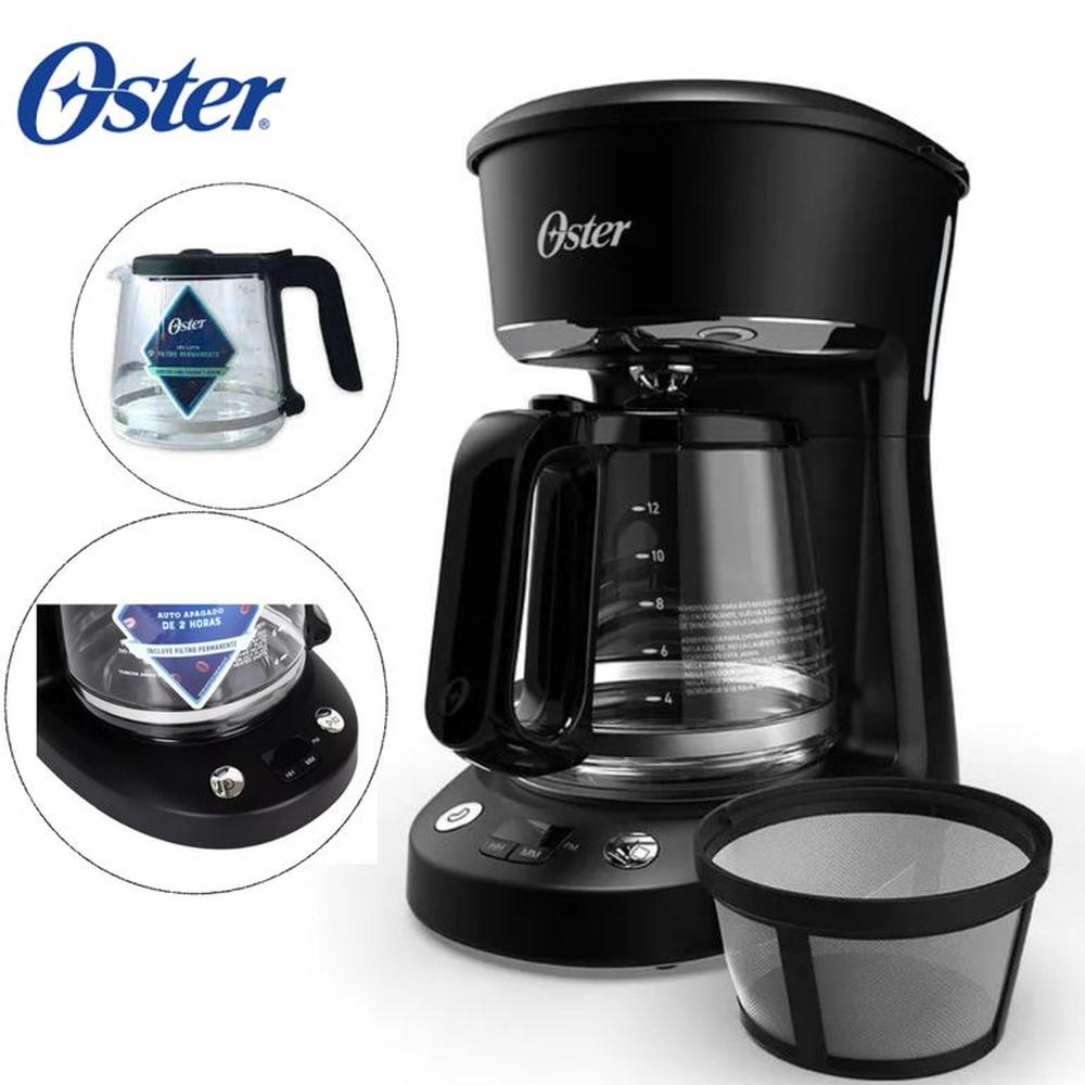 Cafetera programable Oster de 12 tazas con auto apagado BVSTDCP12B