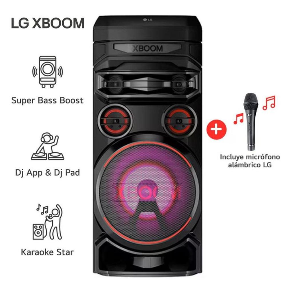 PARLANTE BLUETOOTH LG XBOOM RNC7 ALTAVOZ CON KARAOKE + MICRÓFONO