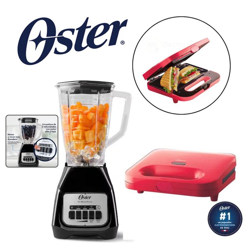Combo Oster Licuadora BLSTKAGBPB + Sandwichera CKSTSM2885M