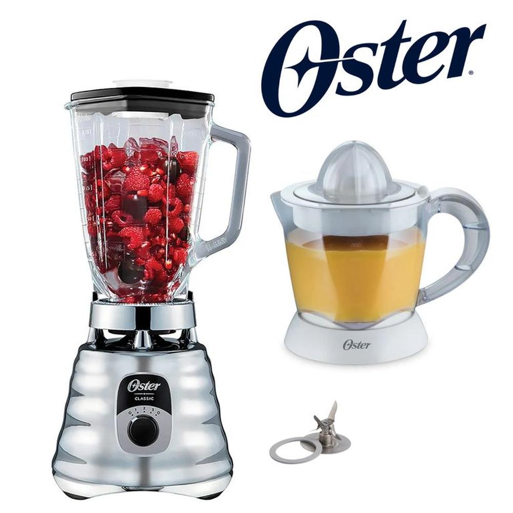 COMBO Oster Licuadora 3 Velocidades 700W + Exprimidor de Cítricos 1L