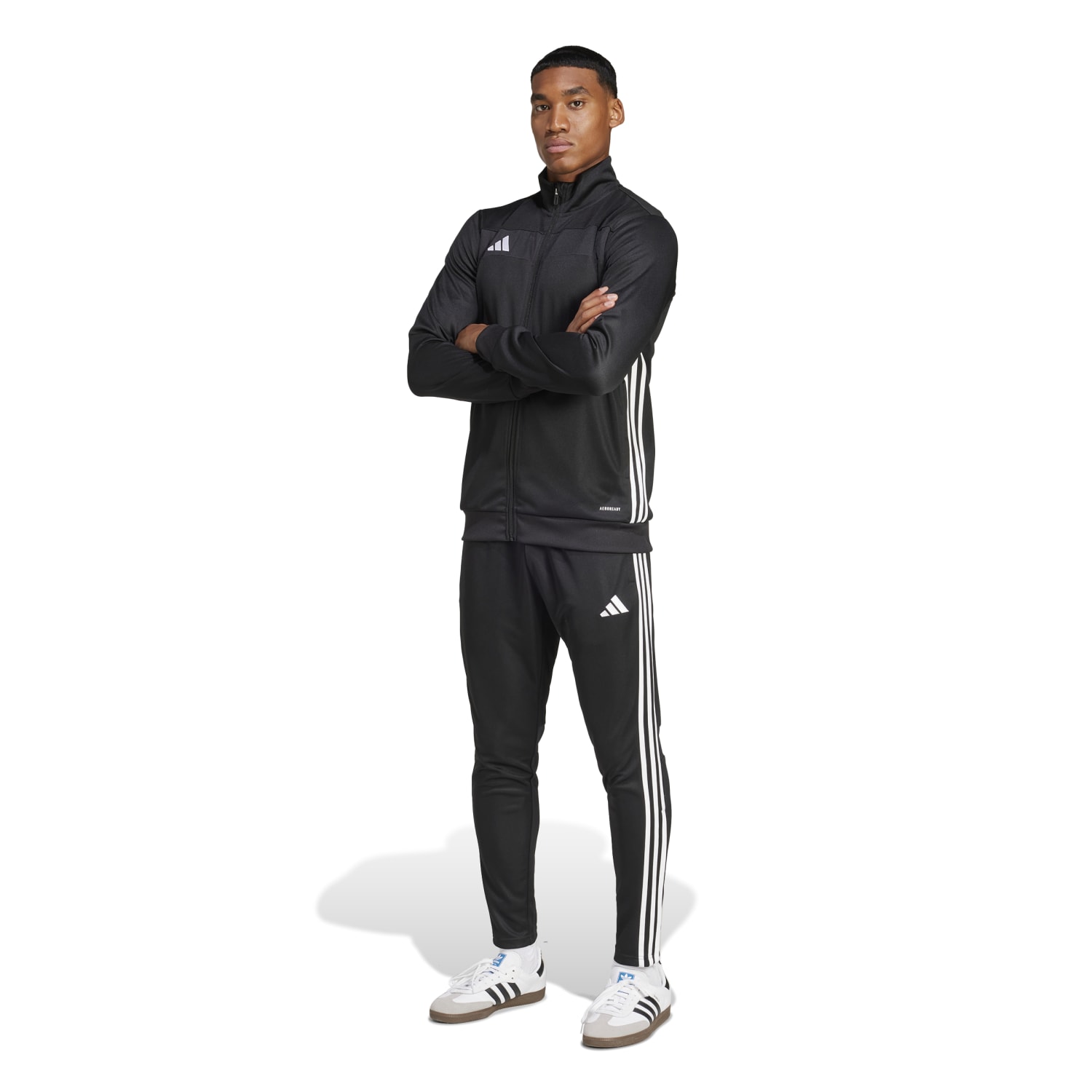 Conjunto Buzo Deportivo Adidas Hombre Tiro Es Ts Jd0466 Negro