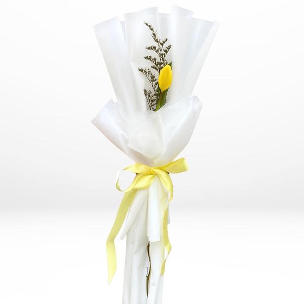 1 Tulipan amarillo - Flores amarillas - Ramo de flores