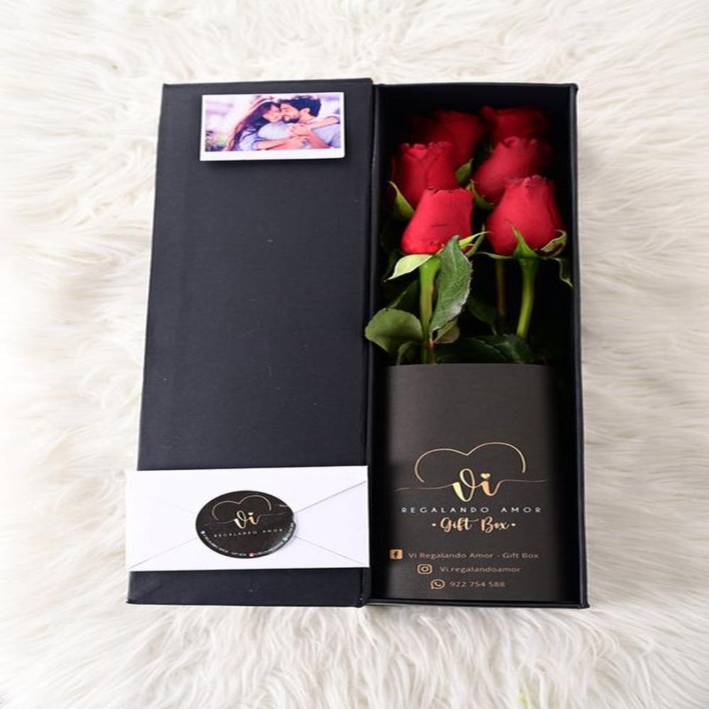 Box Luxury Rosas Rojas